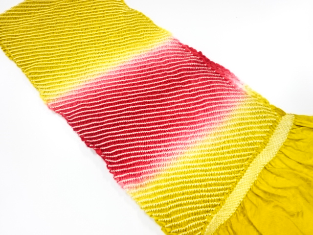 JAPANESE KIMONO / OBIAGE FOR FURISODE / SHIBORI